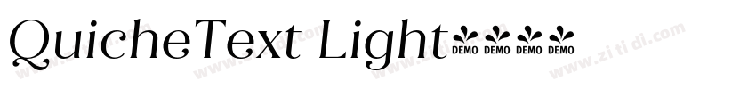 QuicheText Light字体转换